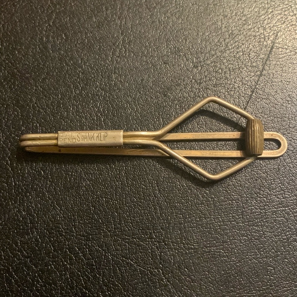 Vintage Swank Klip Pat Pending Tie / money clip